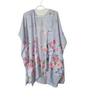Anthropologie Do Everything In Love Floral Printed Kimono One Sz NWT Multicolor